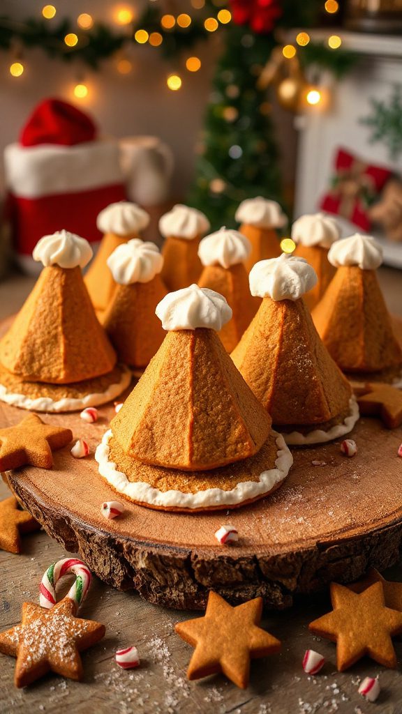 festive gingerbread santa cookies