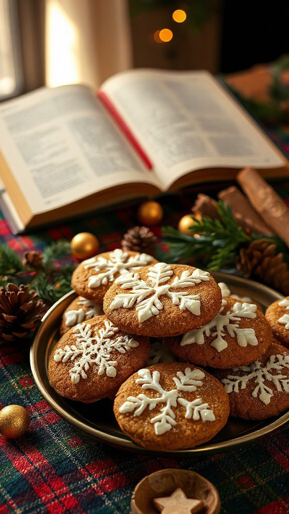 festive gingerbread slice cookies