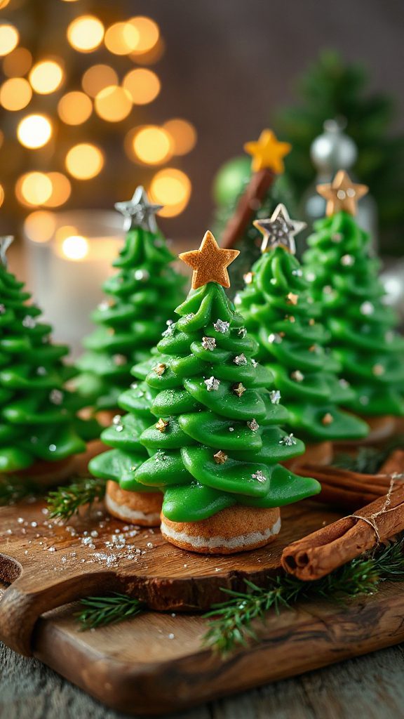 festive gingerbread tree cookies festive gingerbread tree cookies