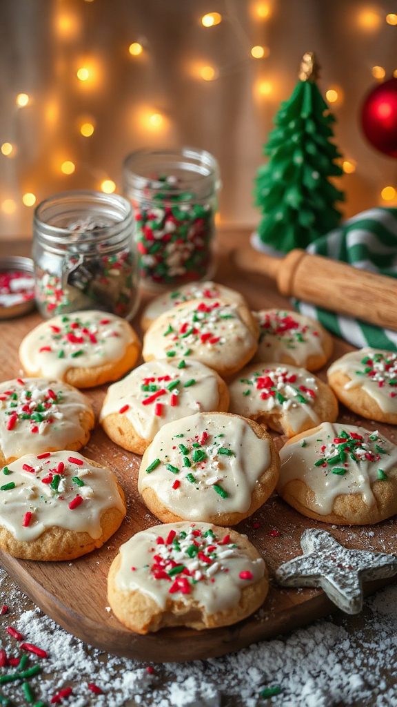 festive glitter for cookies