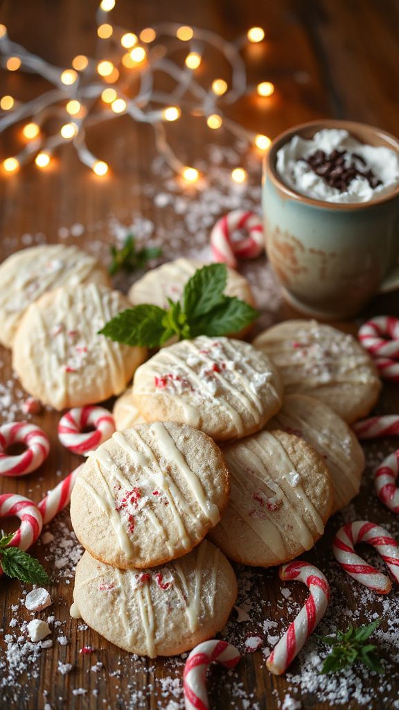 festive gluten free peppermint cookies