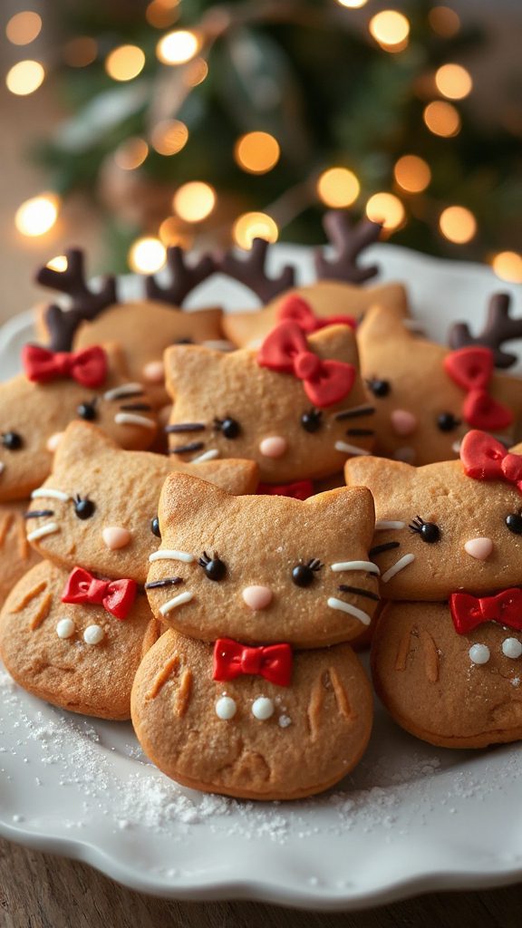 festive hello kitty cookies