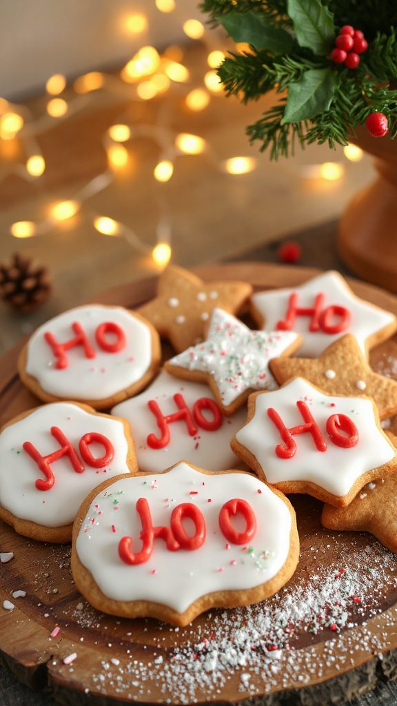 festive holiday cookie decorating