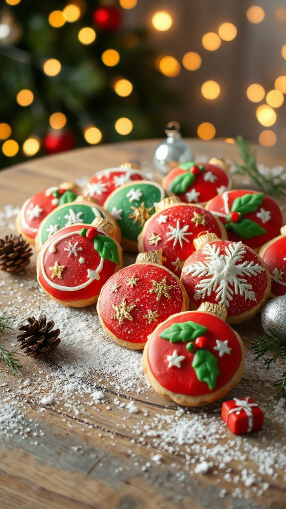 festive holiday cookie decorations