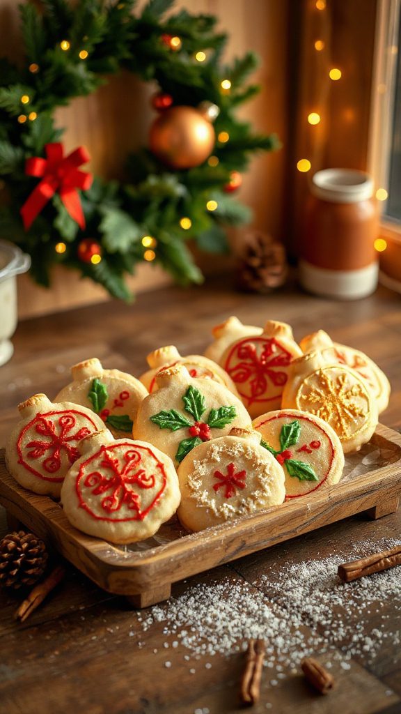 festive holiday cookie decorations