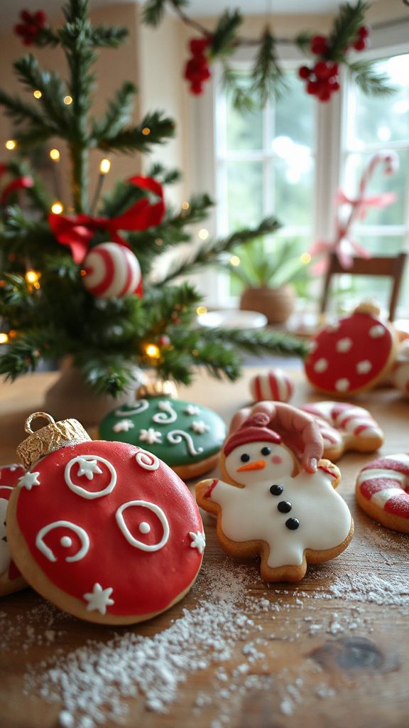 festive holiday ornament cookies festive holiday ornament cookies