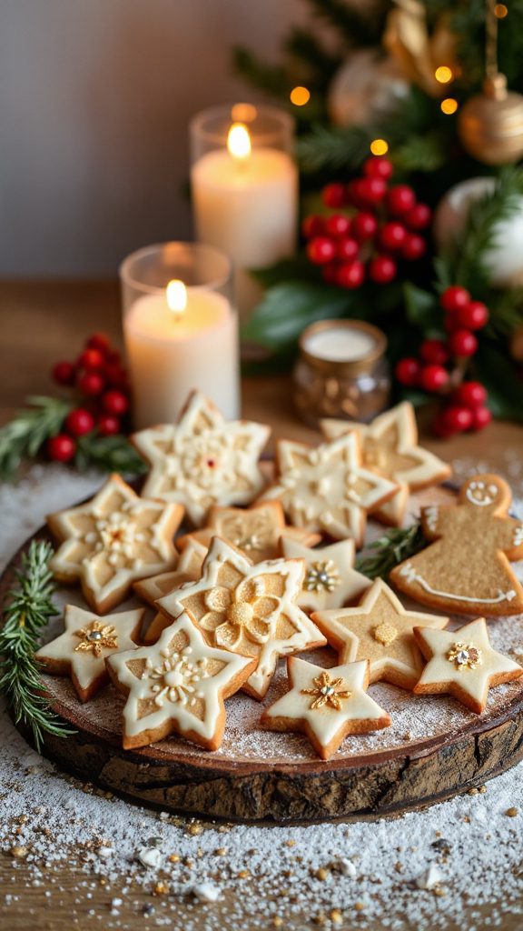 festive honey gingerbread cookies