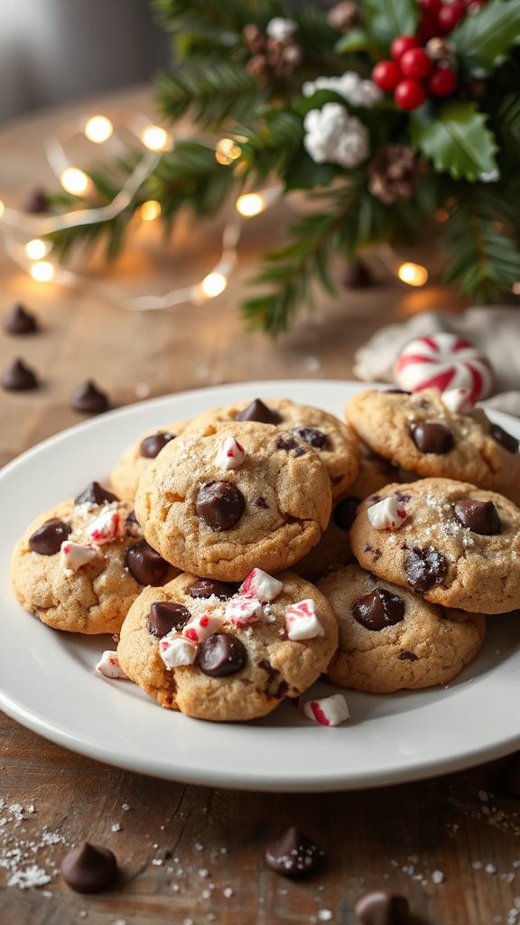 festive low carb peppermint cookies