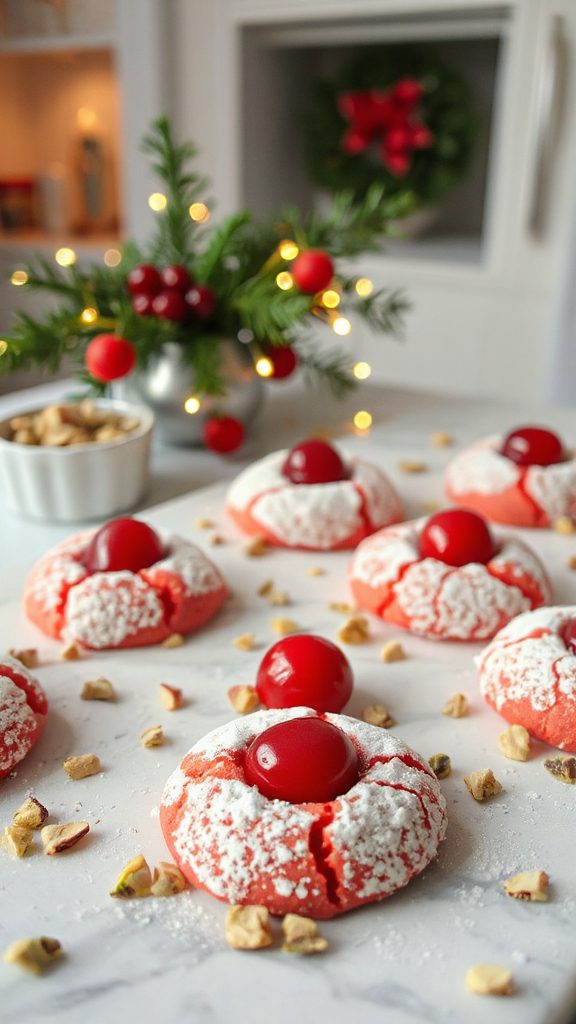 festive maraschino cherry cookies festive maraschino cherry cookies