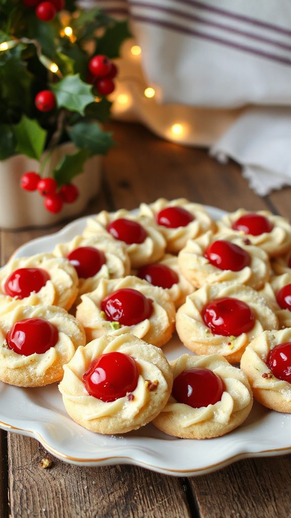 festive maraschino cherry cookies festive maraschino cherry cookies