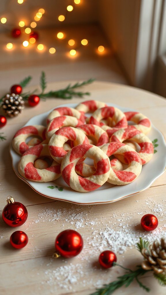 festive minty swirl cookies