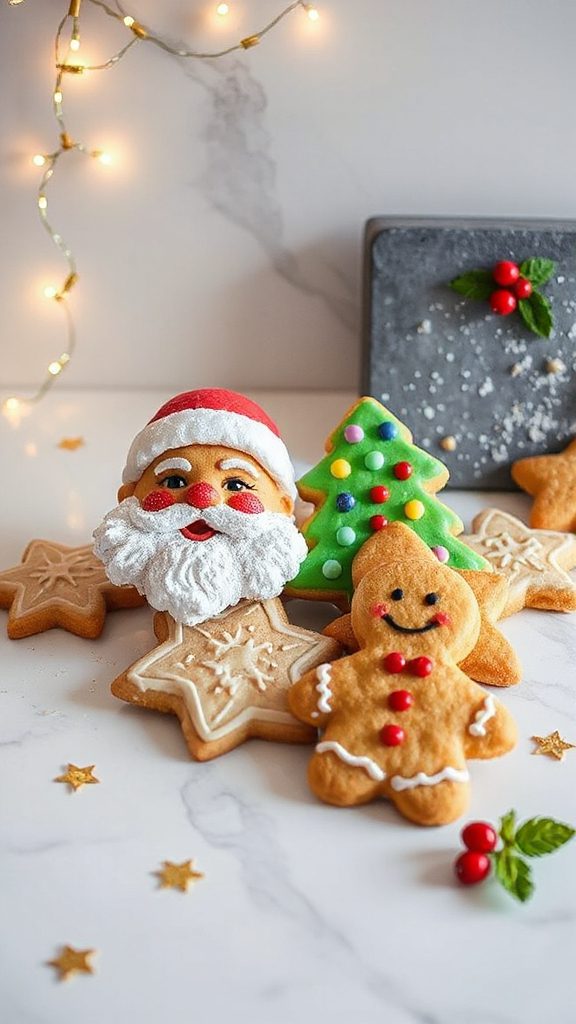 festive mischievous elf cookies
