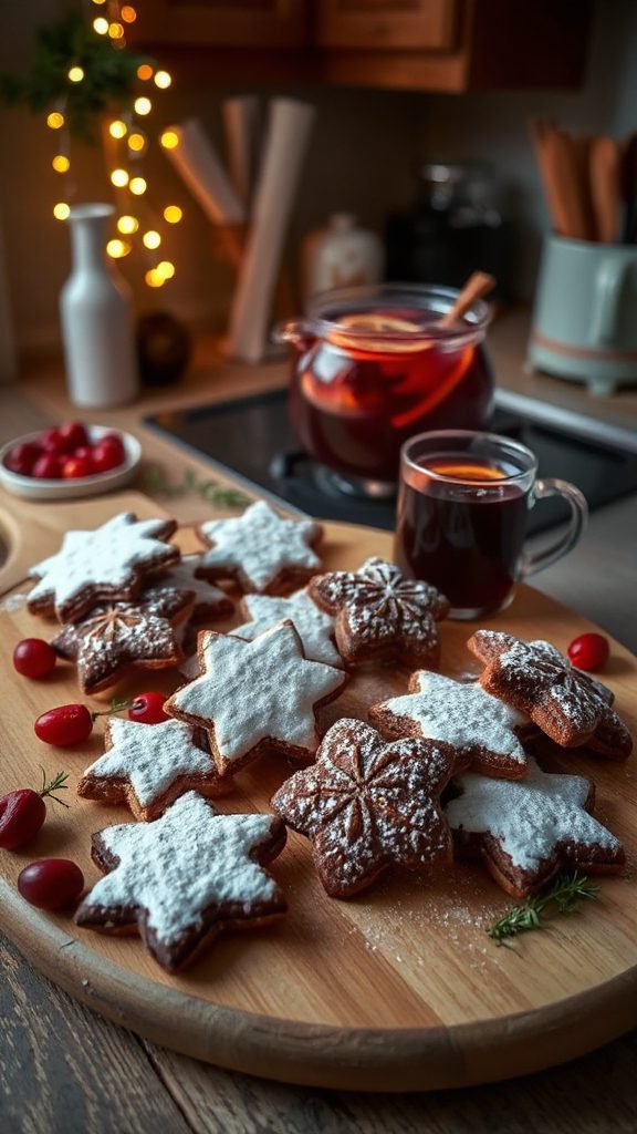 festive mulled wine cookies