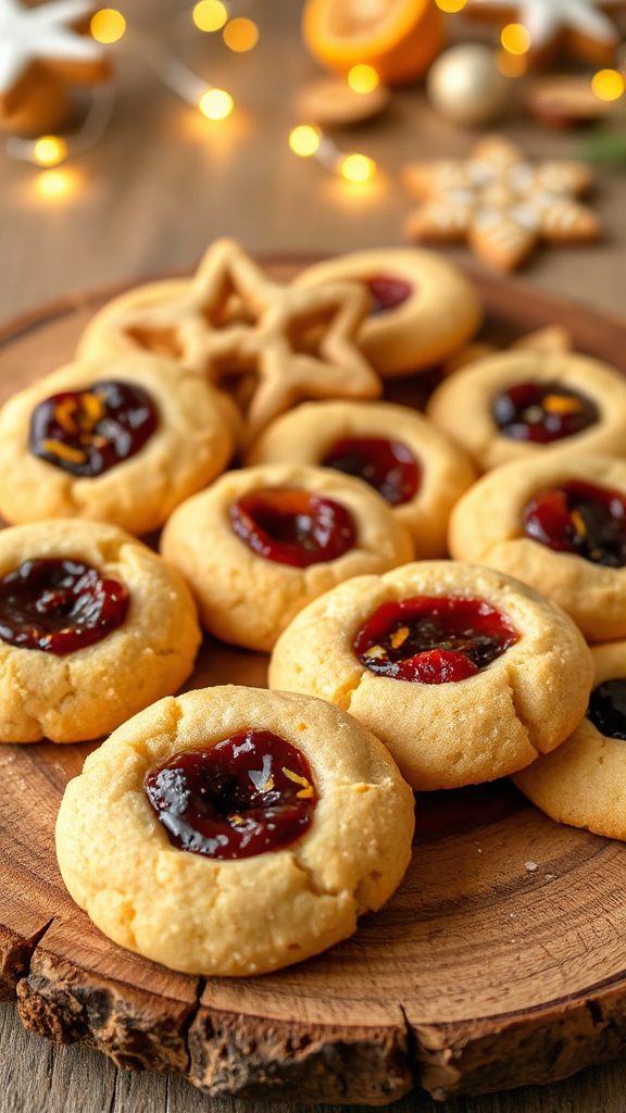 festive orange cranberry cookies