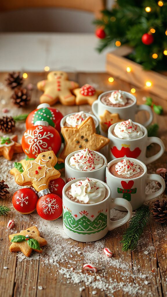 festive ornament mug cookies