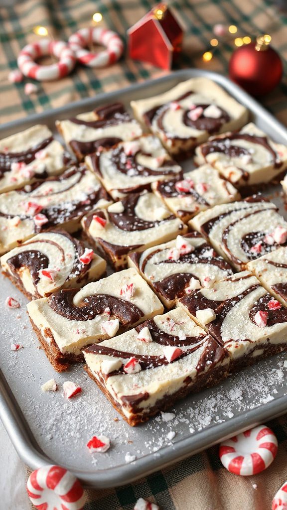 festive peppermint cheesecake dessert