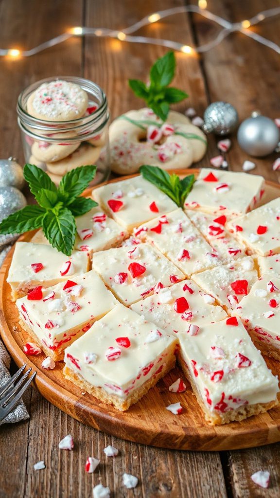 festive peppermint chocolate bars
