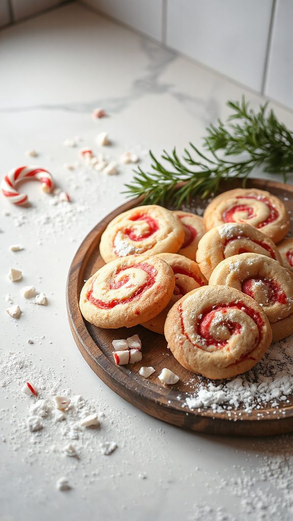 festive peppermint vanilla cookies