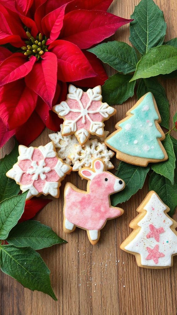 festive poinsettia cookie decoration festive poinsettia cookie decoration