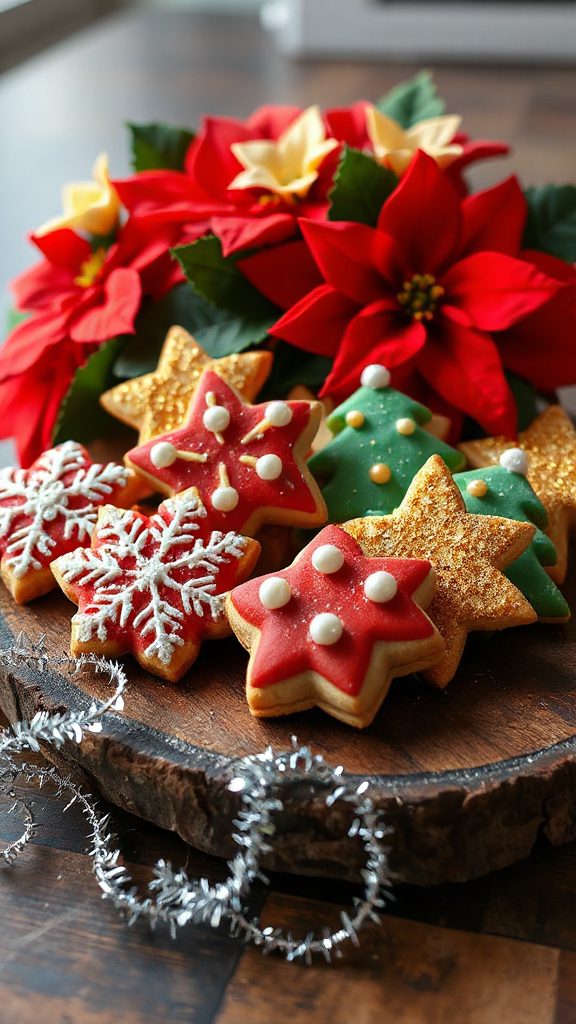 festive poinsettia cookie decoration festive poinsettia cookie decoration