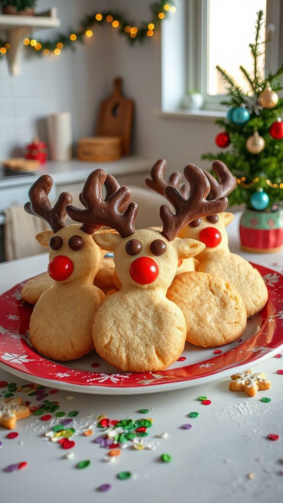 festive reindeer cookie decorations festive reindeer cookie decorations