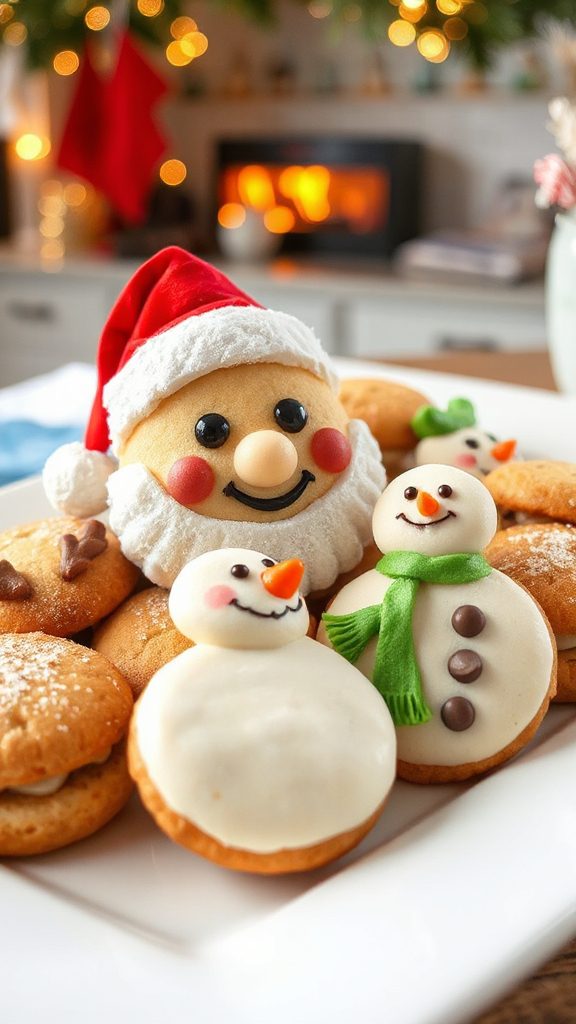 festive santa claus cookies festive santa claus cookies