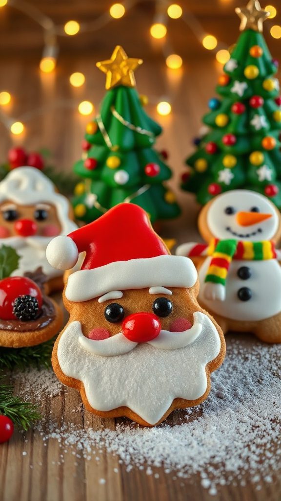 festive santa claus cookies festive santa claus cookies
