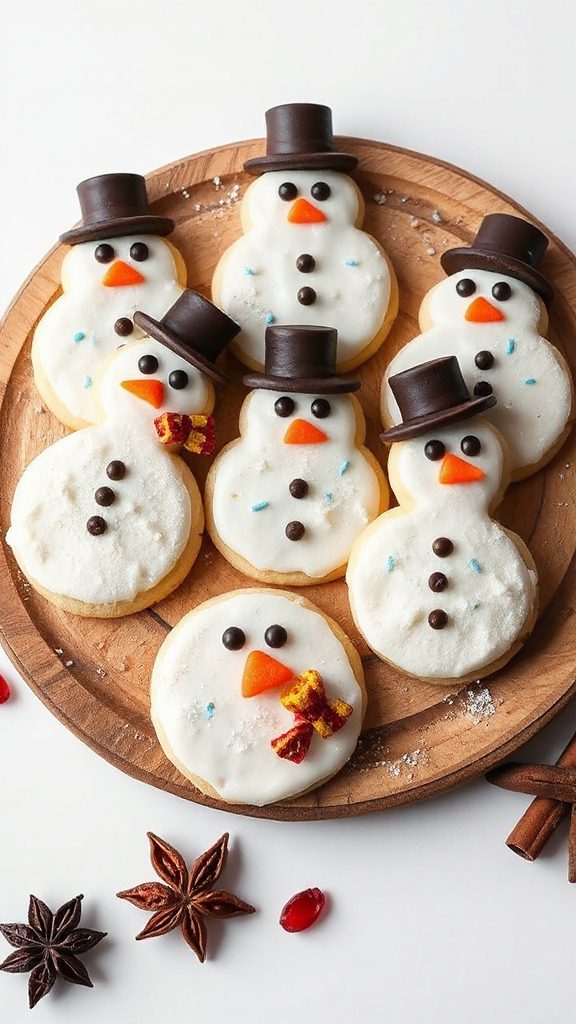 festive snowman cookie decorations festive snowman cookie decorations