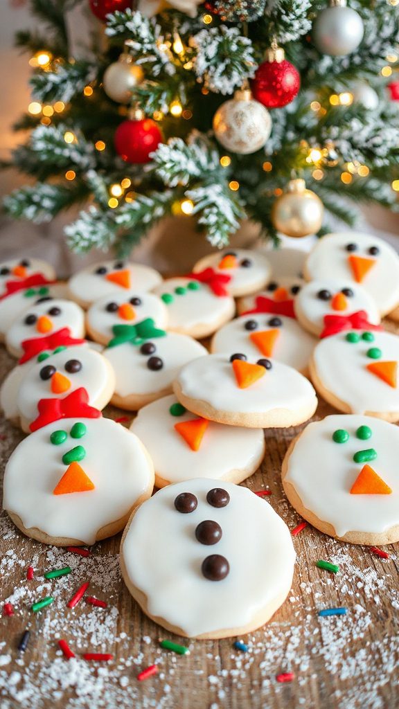 festive snowman cookie decorations festive snowman cookie decorations