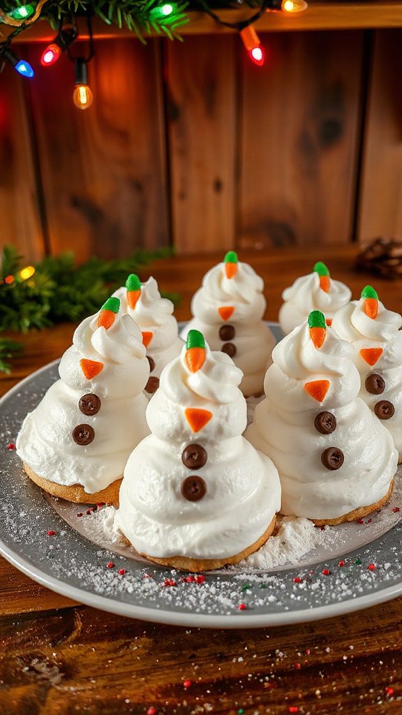 festive snowman cookie treats