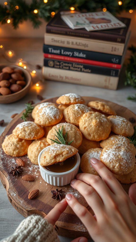 festive spiced almond biscuits