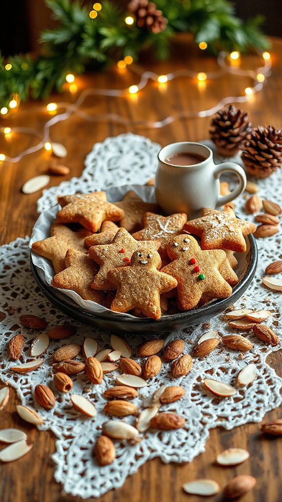 festive spiced almond cookies