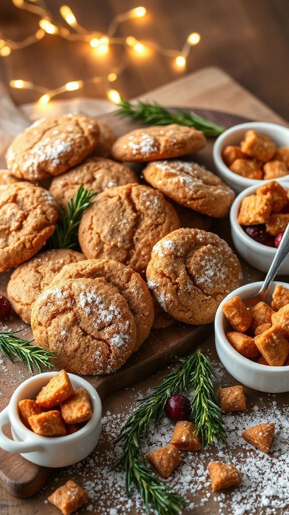 festive spiced ginger cookies