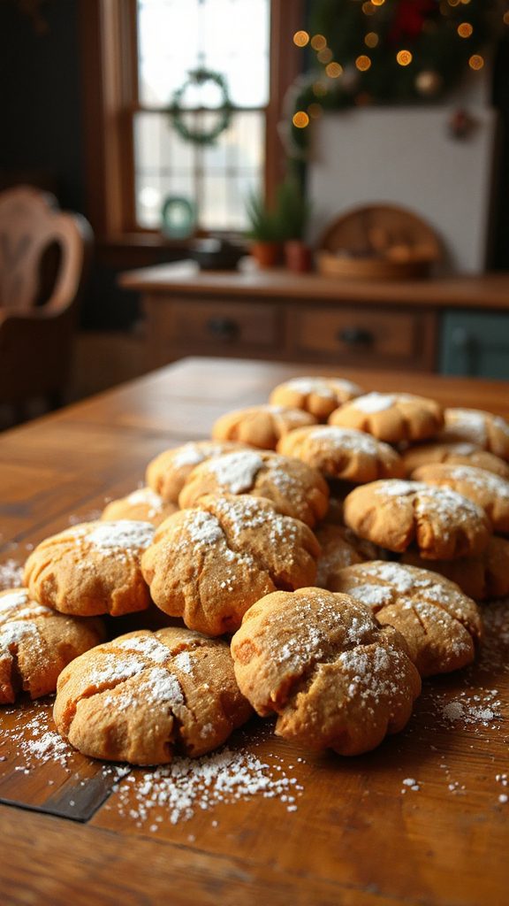 festive spiced ginger cookies