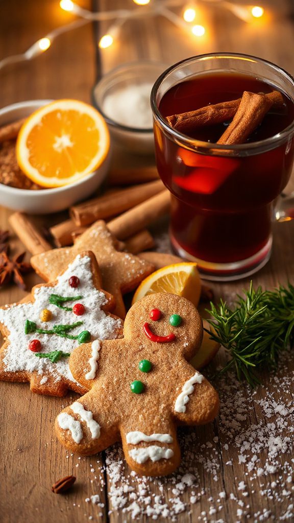 festive spiced gingerbread cookies