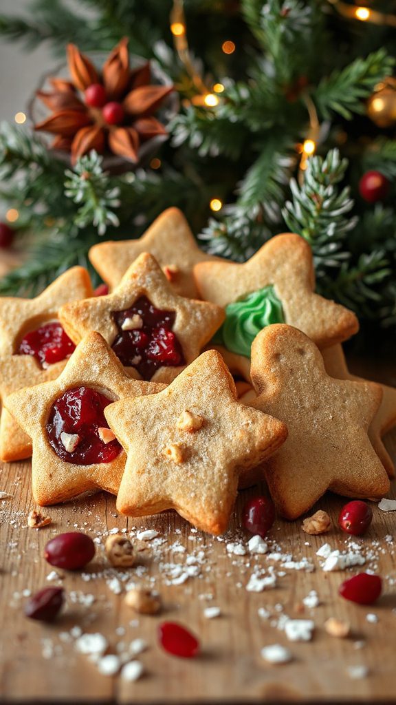 festive spiced sandwich cookies