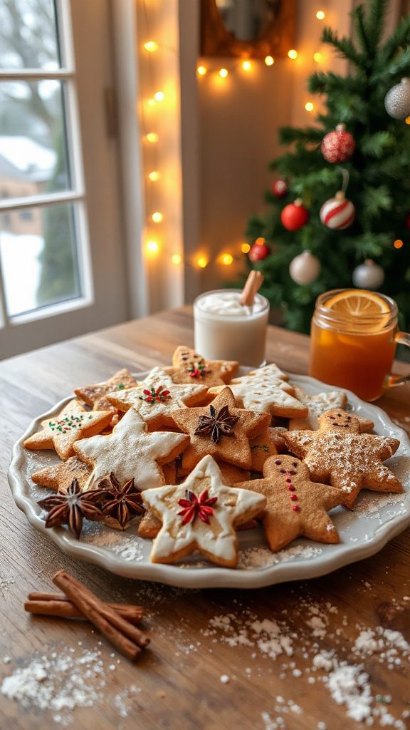 festive spiced sugar cookies