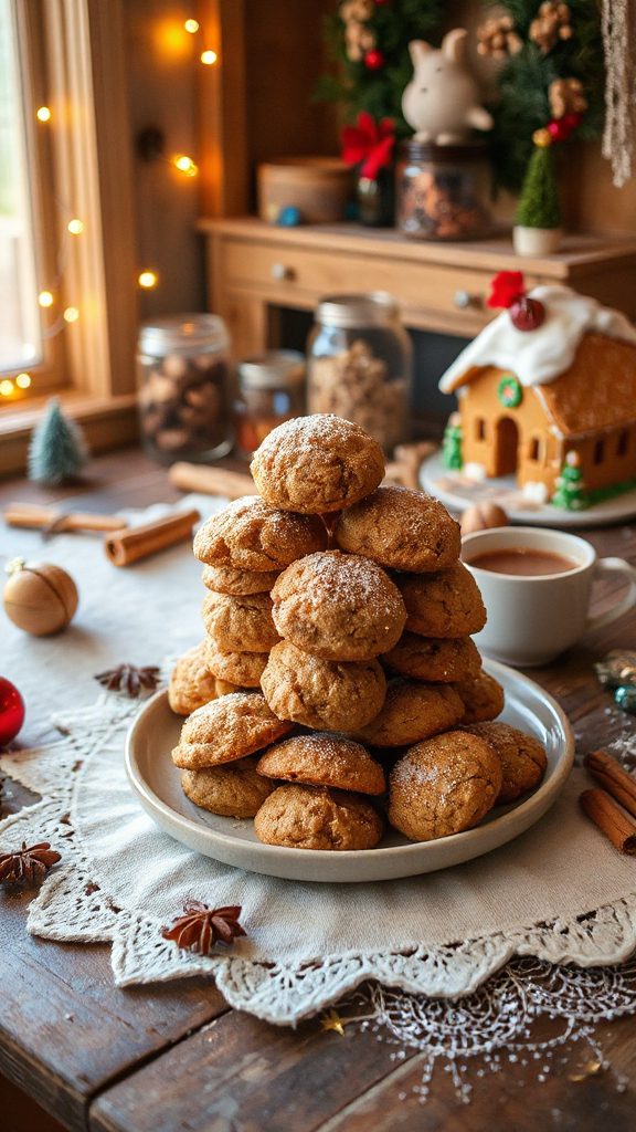 festive spiced walnut cookies