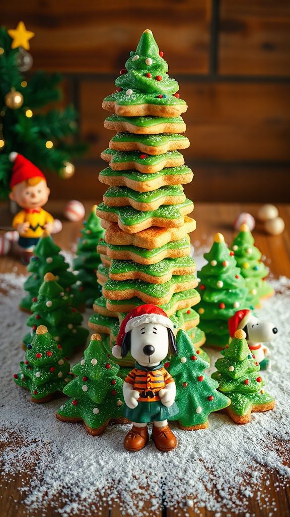 festive stacked sugar cookies