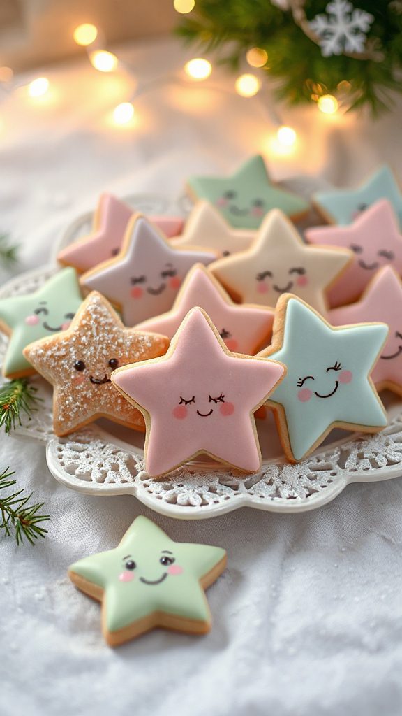 festive star shaped cookies festive star shaped cookies