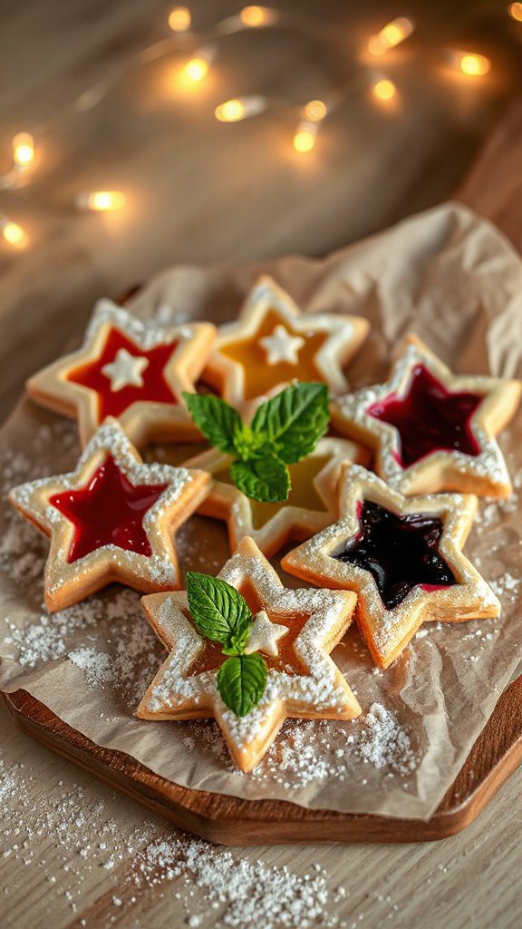 festive star shaped fruit cookies festive star shaped fruit cookies