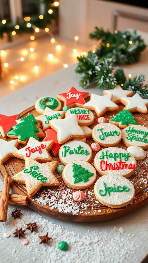 festive sugar and spice cookies