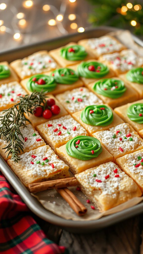 festive sugar cookie bars