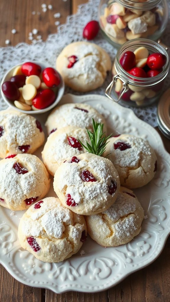 festive white chocolate cookies