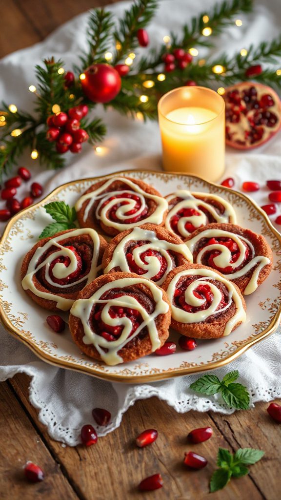 festive white chocolate cookies