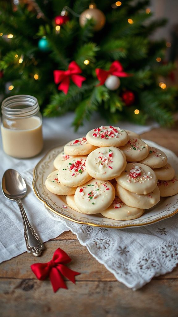 festive white chocolate cookies