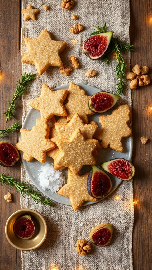 figs and rosemary shortbread