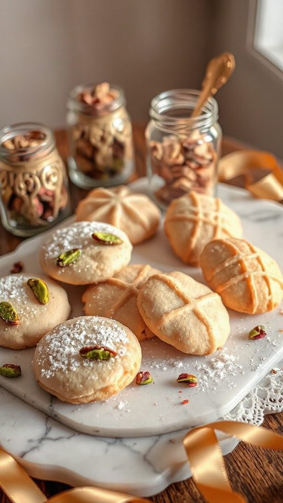 floral citrus cream cookies