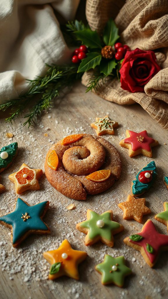 fruitcake inspired festive cookies