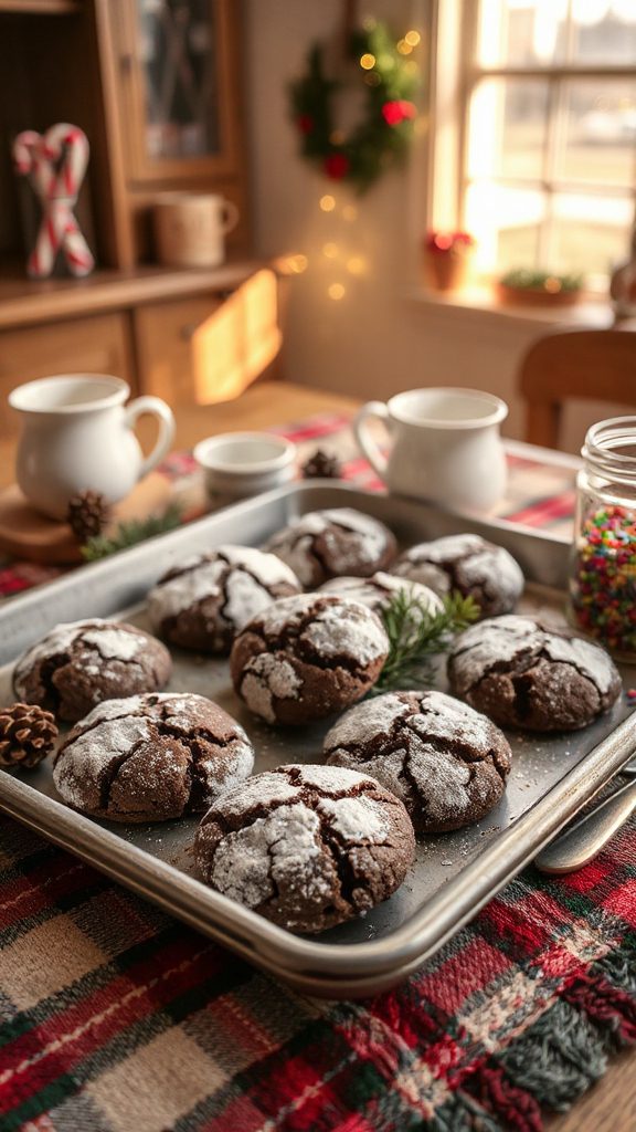fudgy crinkle chocolate cookies fudgy crinkle chocolate cookies